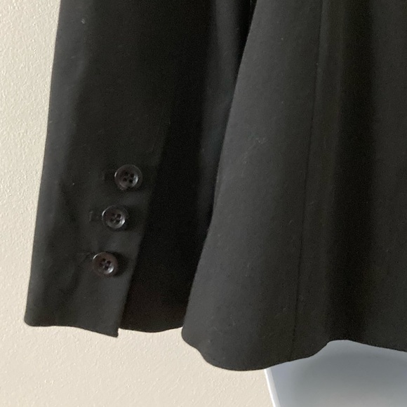 Classic single button black slim fit longline Express blazer - Picture 4 of 5